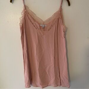 NWOT White Birch Spaghetti Strap Pink Blouse Size Medium